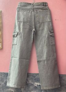 Light Wash Cargo Jeans