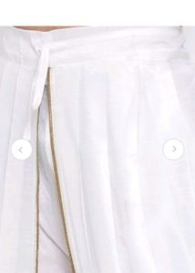 Vastramay Elegant White Dhoti Pant