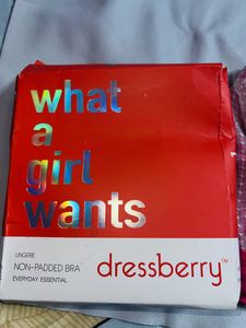 Dressberry Pink Textured Bra
