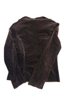 Women's Brown Velvet Blazer