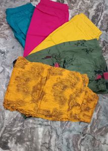 Colorful Cotton Pants - Set of 5