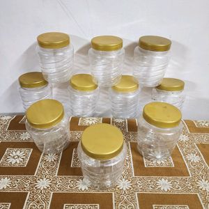 Set Of 10 Jars With Lids