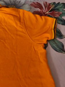 Allen Solly Orange Polo T-Shirt