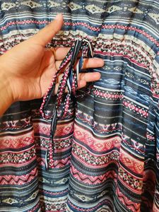 Boho Print Kaftan Dress