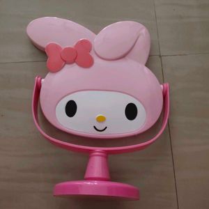 Cute Pink Bunny Makeup Mirror