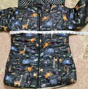 Animal Print Puffer Jacket