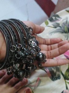 Oxidised Jhumka Bangles