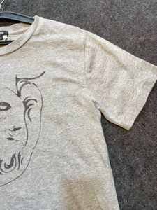 Grey Graphic Print T-Shirt