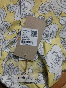 Yellow Rose Print Kurta Set