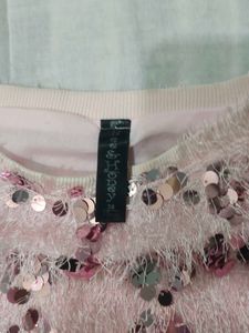 Pink Sequin Sweater