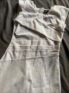 Elegant White Cap Sleeve Mini Dress