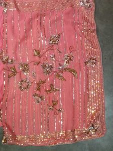 Embellished Coral Pink Suit