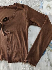 Brown Colour Shrug