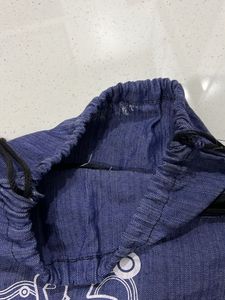 Blue Drawstring Backpack