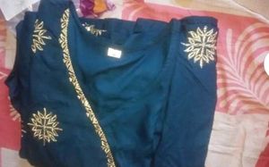 New  Elegant teal kurta set with dupatta