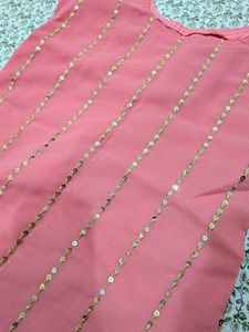 Sparkling Peach Kurta