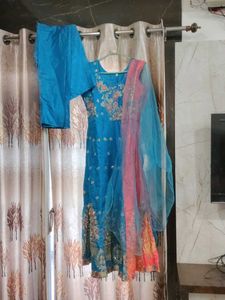 Beautiful Blue Kurta Set with Dupatta