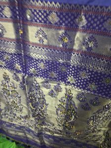 Elegant Purple Banarasi Silk Saree