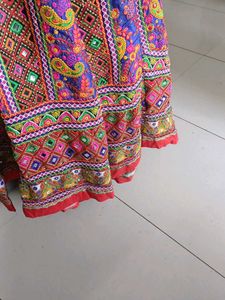 Vibrant Embroidered Ethnic Skirt
