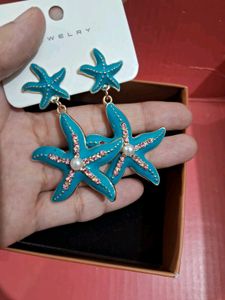 very cute and artistic starfish 💫 earrings