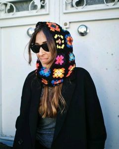 Wool Granny Square Balaclava