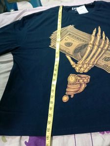 SHEIN Navy Graphic T-Shirt