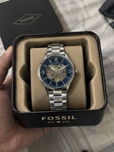 Fossil Automatic Mechanical Watch - Blue Dial