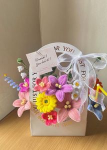 Pink Tulip Artificial Flower Bouquet cover