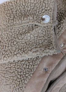 Cozy Beige Hooded Teddy Jacket - Unisex