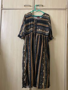 Boho Print Midi Dress