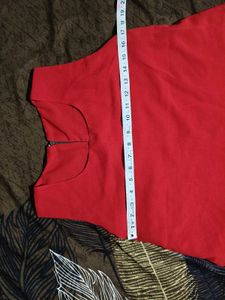 Chic Red Layered Sleeveless Top