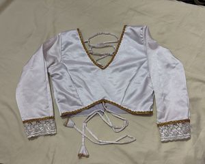 Elegant White Ethnic Blouse