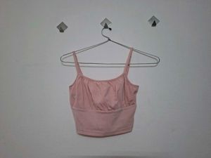 Cute Pink Cropped Camisole Top