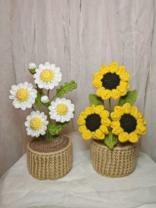 Crocheted Daisy & Sunflower Set