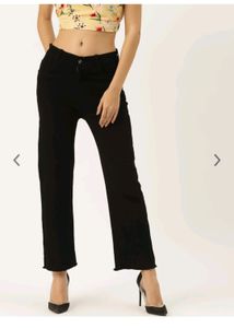 Black Straight Fit Jeans
