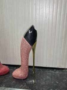 set of 2 Sparkly Stiletto Heel Perfume Bottles