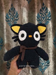 Handmade Crochet Chococat Plushie 🐱🖤