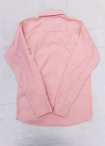 Peach Pink Solid Casual Shirt for Men