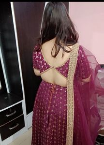 Maroon Lehenga Choli Set