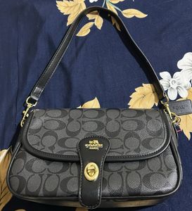 Coach Signature Monogram Shoulder Bag