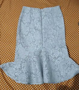 Light Blue Lace Skirt
