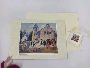 Greeting Card Blank With Matching Gift Tag