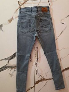 Cantabil Stylish Grey Denim Jeans