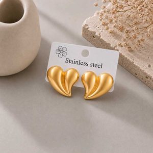 Gold Heart Earrings