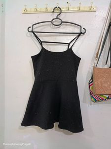 Black Shimmer Dress Party Wear