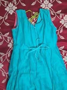 flared anarkali kurti with beautiful embroidery