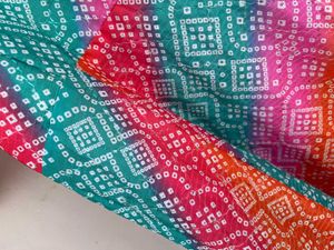 Colorful Bandhani Print Kurta Set