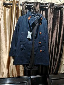 Stylish winter navy blue 🔵 coat and dress free