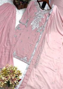 Elegant Pink Sharara Set