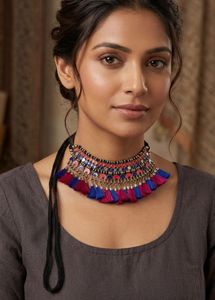 Boho Tassel Choker Necklace